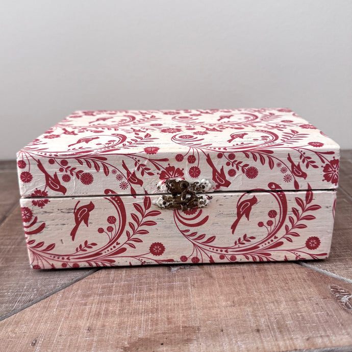 Decoupage Cigar Box Treasure Box