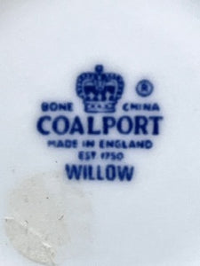 Vintage Coalport Bone China Willow Mini Teapot-Made in England